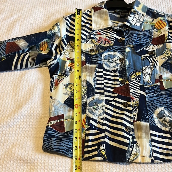 Gaudy Couture Button Front Jacket - Nautical - Picture 8 of 9